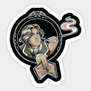 Oscar Wilde- Quote Sticker